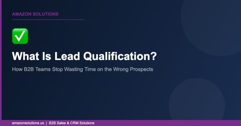 What Is Lead Qualification? How B2B Teams Stop Wasting Time on the Wrong Prospects