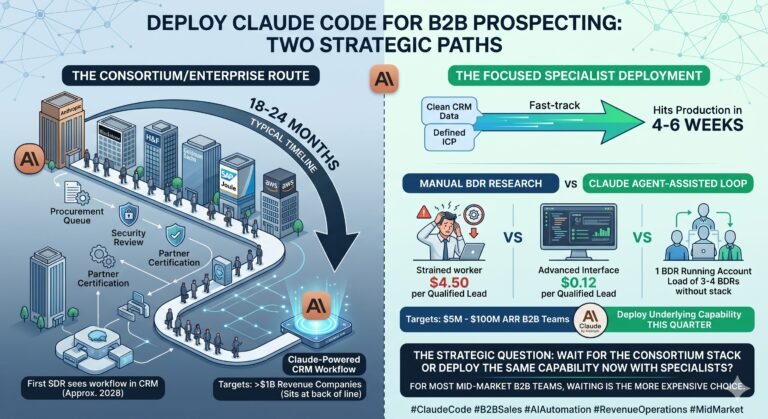Anthropic, Blackstone, and Goldman Just Bet on Mid-Market AI Services. Here’s What B2B Pipeline Teams Should Do First.
